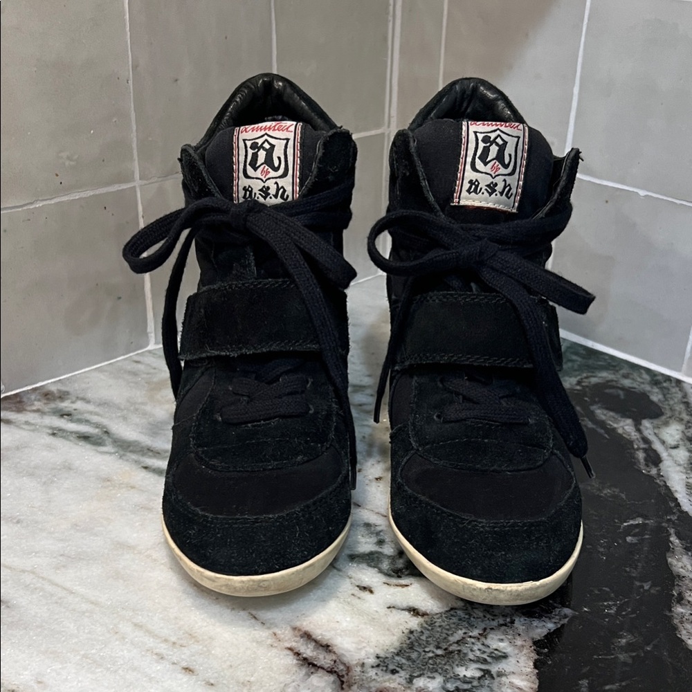 LIMITED BY A.S.H. BOWIE wedge platform high-top sneakers